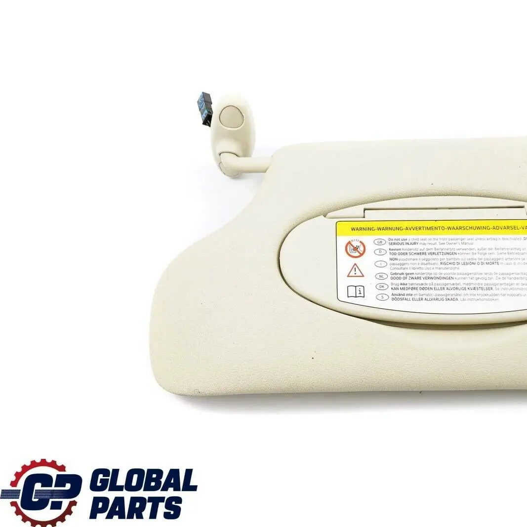 Mini Cooper One R60 Left Countryman N/S Sun Visor With Label Mirror Light Beige - SKU 9813131-1 - Part number 9813131