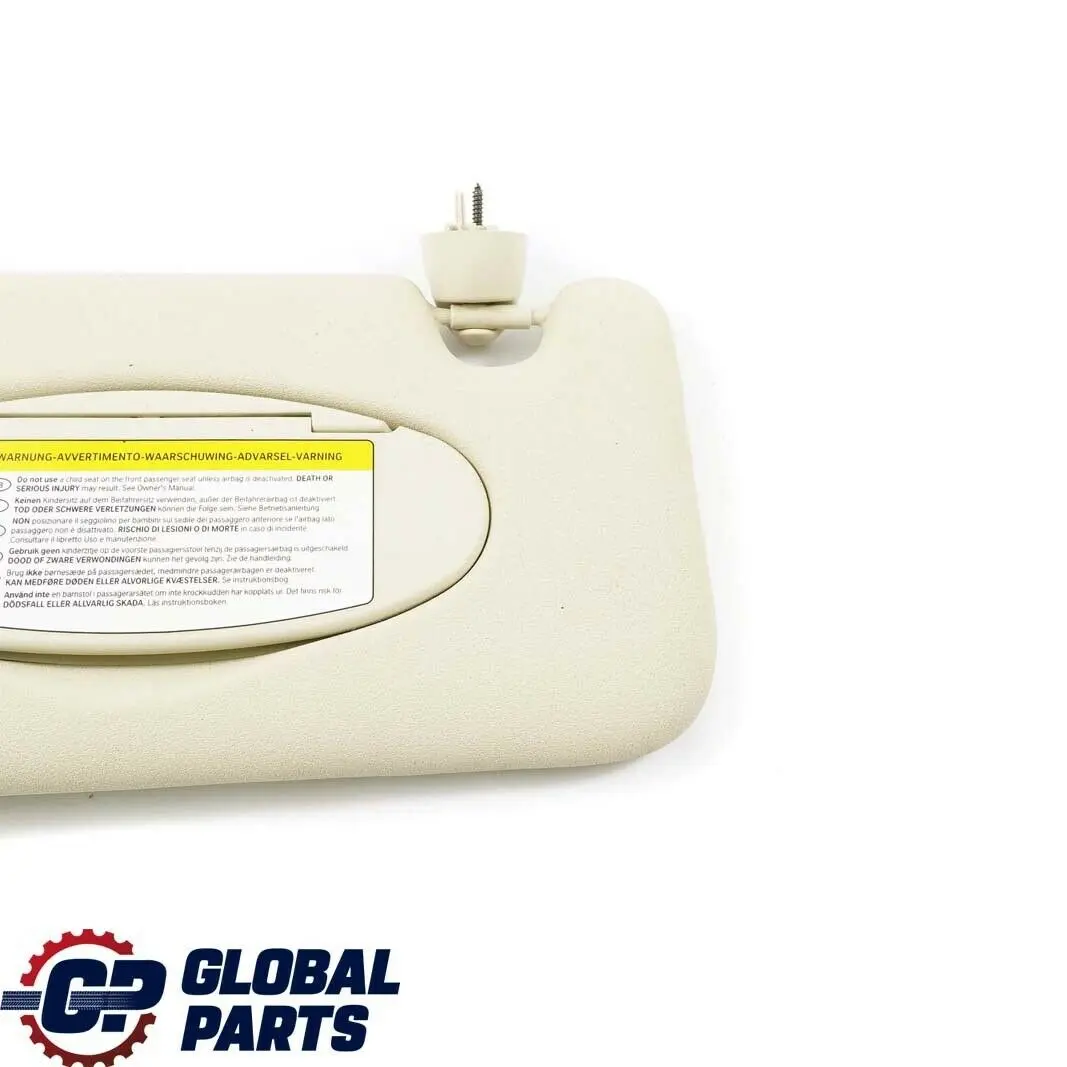 Mini Cooper One R60 Left Countryman N/S Sun Visor With Label Mirror Light Beige - SKU 9813131-1 - Part number 9813131