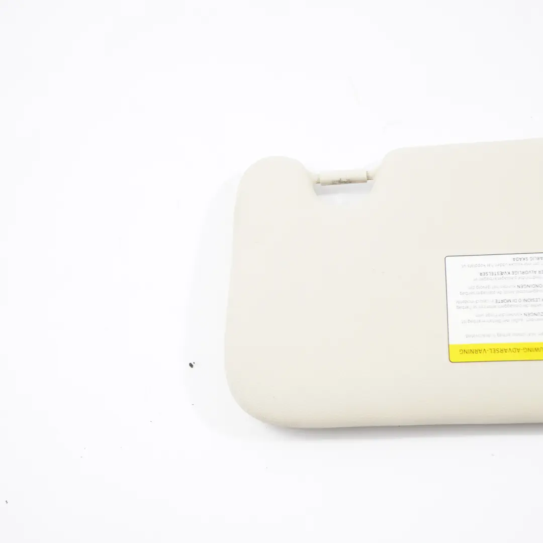 Sonnenblende links Label Spiegel Abdeckung Licht Beige für Mini Cooper R60 mit Teilenummer 9813131 Mini Cooper R60 Sonnenblende links Label Spiegel Abdeckung Licht Beige - SKU 9813131-4 - Teilenummer 9813131