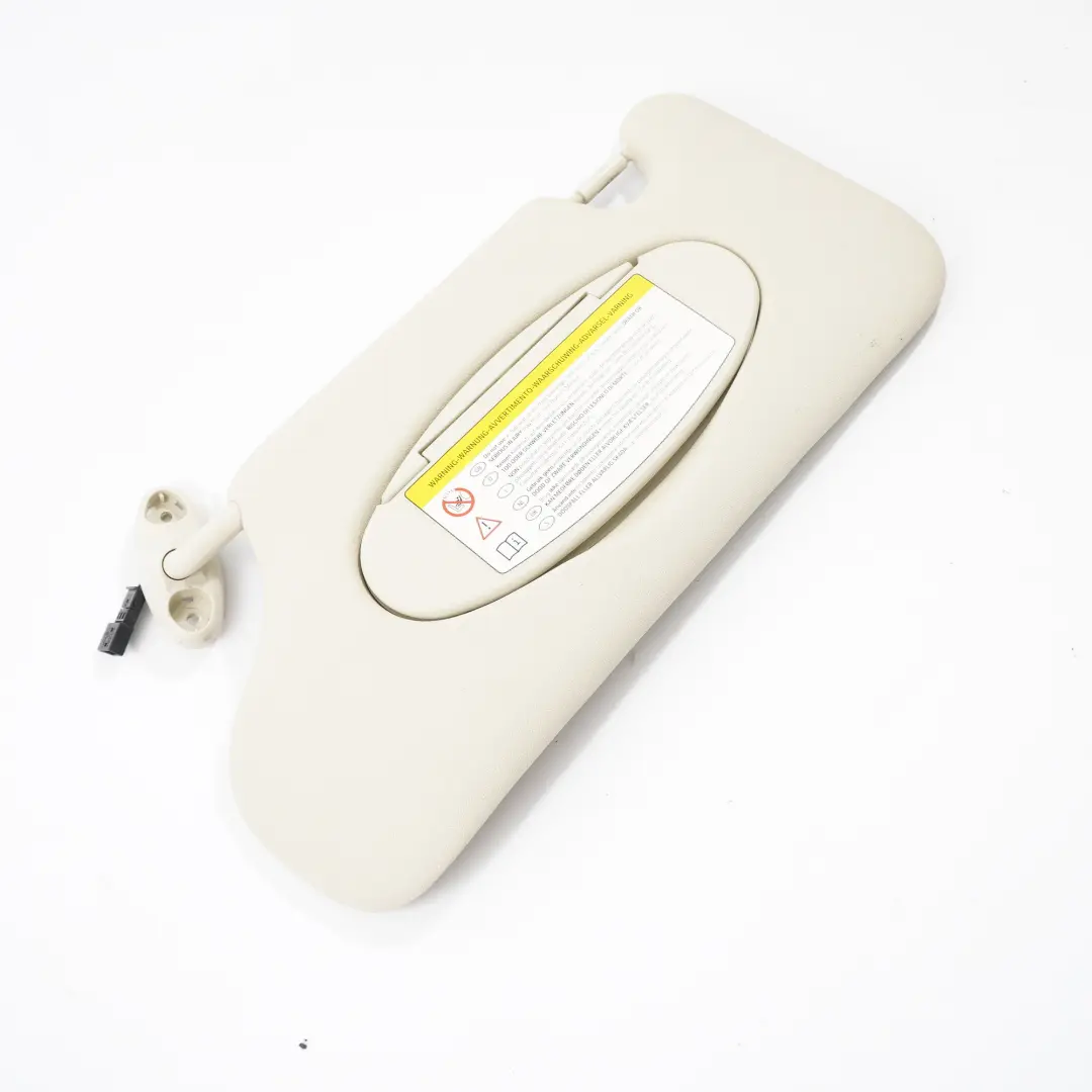 Sun Visor Left N/S Label Mirror Cover Light Beige to Mini Cooper Countryman R60 with Part number 9813131 Mini Cooper Countryman R60 Sun Visor Left N/S Label Mirror Cover Light Beige - SKU 9813131-4 - Part number 9813131