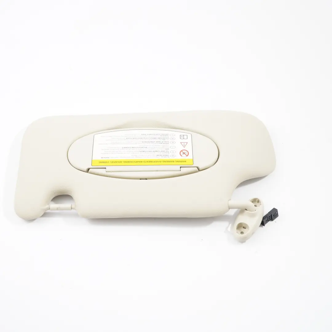 Sun Visor Left N/S Label Mirror Cover Light Beige to Mini Cooper Countryman R60 with Part number 9813131 Mini Cooper Countryman R60 Sun Visor Left N/S Label Mirror Cover Light Beige - SKU 9813131-4 - Part number 9813131