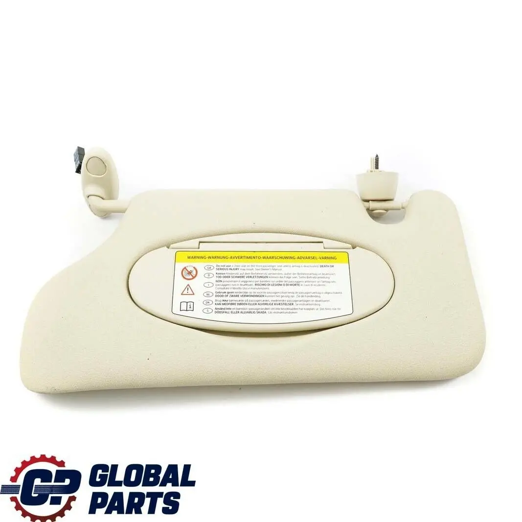 Parasole Con Etichetta SX Luce Beige per Mini Countryman R60 con numero di parte 9813131 Mini Countryman R60 Parasole Con Etichetta SX Luce Beige - SKU 9813131 - Numero di parte 9813131