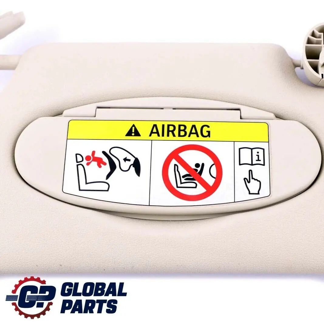 Sun Visor With Label Mirror Left N/S Light Beige to Mini Countryman R60 with Part number 9813131 Mini Countryman R60 Sun Visor With Label Mirror Left N/S Light Beige - SKU 9813131 - Part number 9813131