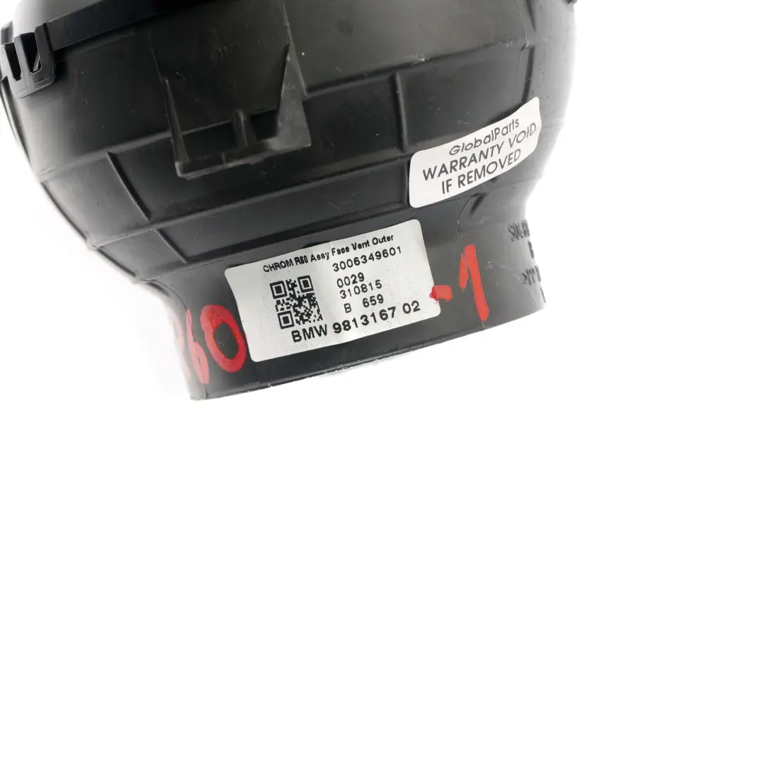 Bocchetta aria cruscotto Mini R60 R61 Riscaldatore esterno lato sinistro destro per con numero di parte 9813167 Bocchetta aria cruscotto Mini R60 R61 Riscaldatore esterno lato sinistro destro - SKU 9813167-1 - Numero di parte 9813167
