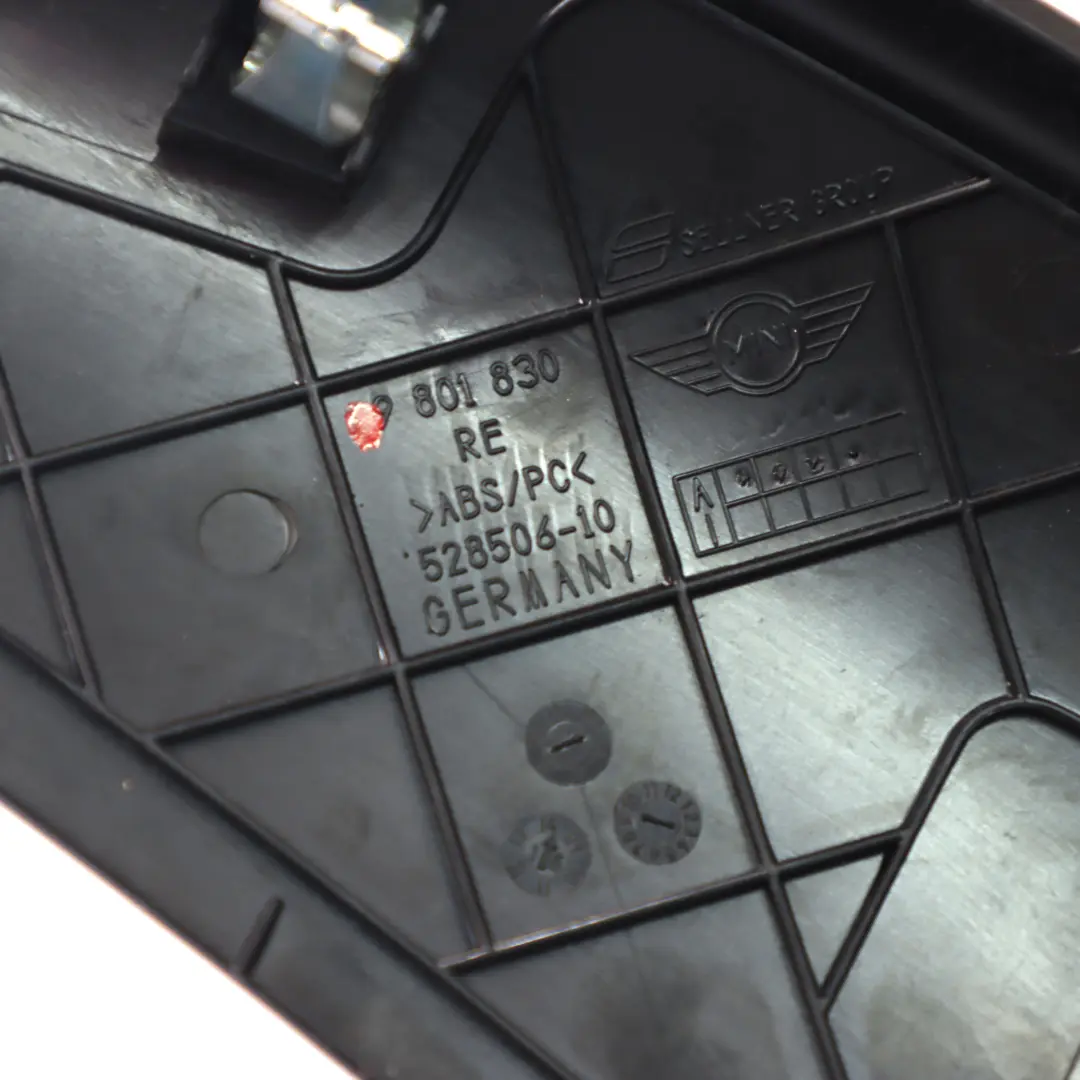 Mini R60 Coperchio console centrale anteriore destra Striscia Park Line 9801830 - SKU 9813638 - Numero di parte 9813638