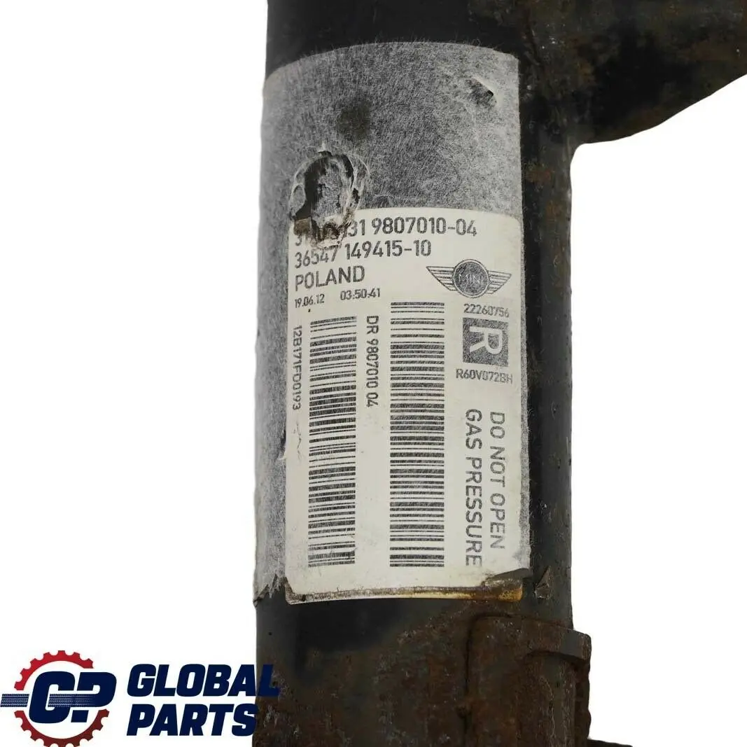 184hp Front Right O/S Leg Brake Suspension to Mini Cooper S R60 R61 Countryman N18 with Part number 9813654 Mini Cooper S R60 R61 Countryman N18 184hp Front Right O/S Leg Brake Suspension - SKU 9813654-1 - Part number 9813654