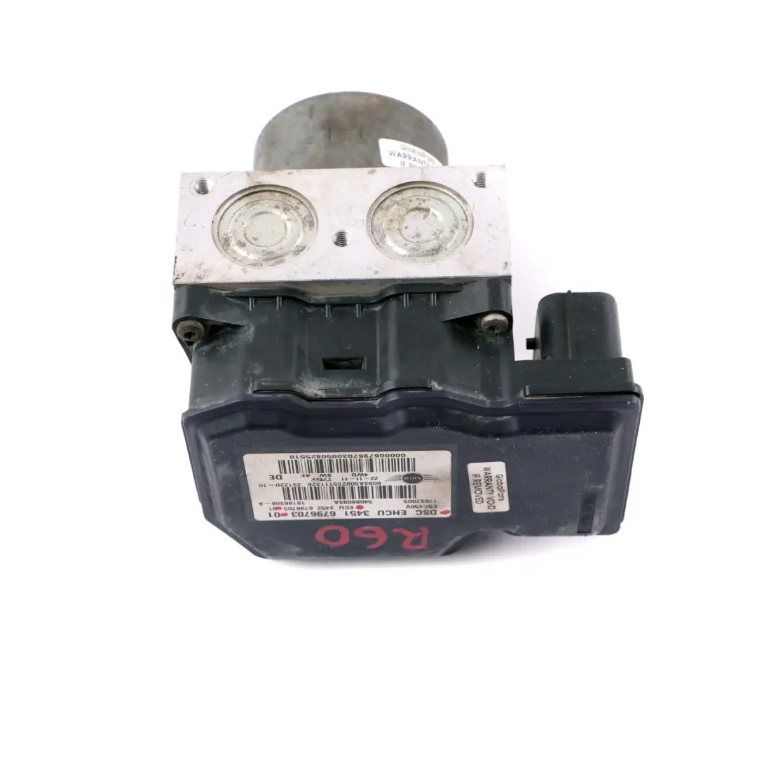 Dsc Pompa Hydroaggregat Centralina 6796703 6796705 per Mini Cooper R60 R61 ALL4 con numero di parte 9813831 Mini Cooper R60 R61 ALL4 Dsc Pompa Hydroaggregat Centralina 6796703 6796705 - SKU 9813831-3 - Numero di parte 9813831