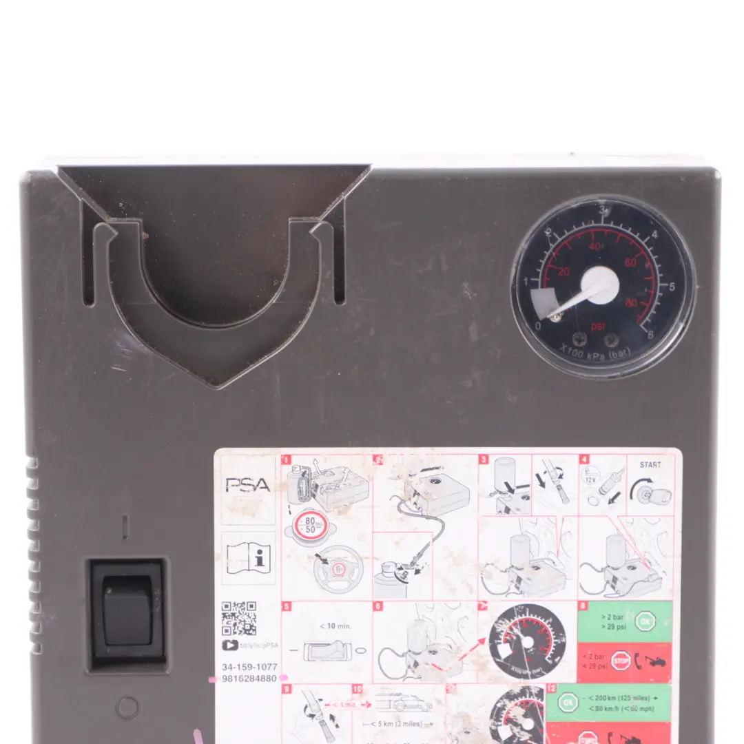 Citroen Reifen Luftpumpe Kompressor für Peugeot mit Teilenummer 9816284880 Peugeot Citroen Reifen Luftpumpe Kompressor - SKU 9816284880 - Teilenummer 9816284880