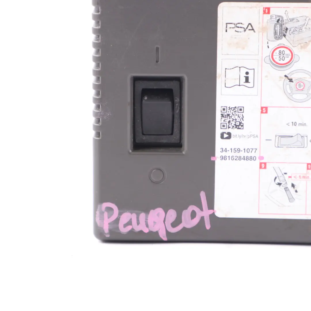 Peugeot Citroen Compressore Per Pompa Di Gonfiaggio Pneumatici - SKU 9816284880 - Numero di parte 9816284880