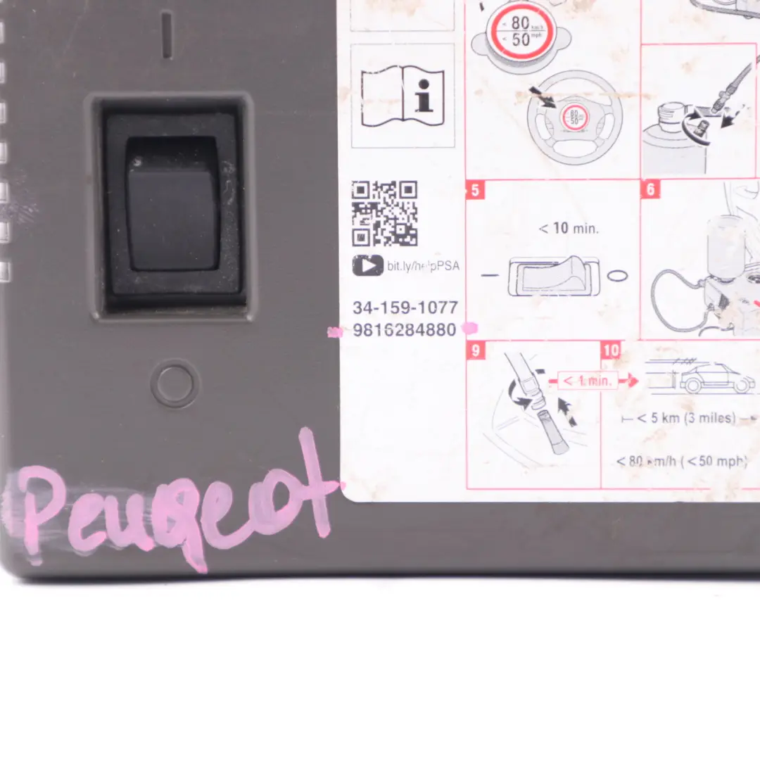 Peugeot Citroen Compressore Per Pompa Di Gonfiaggio Pneumatici - SKU 9816284880 - Numero di parte 9816284880
