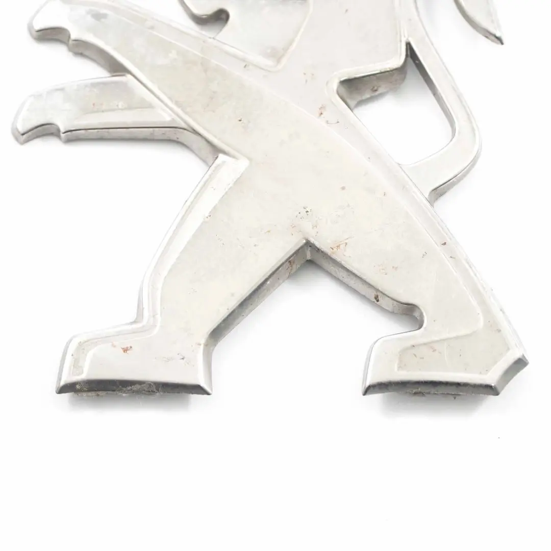 Peugeot Partner K9 Emblem Logo Plakette aufgeklebt Chrom - SKU 981676537A - Teilenummer 981676537A