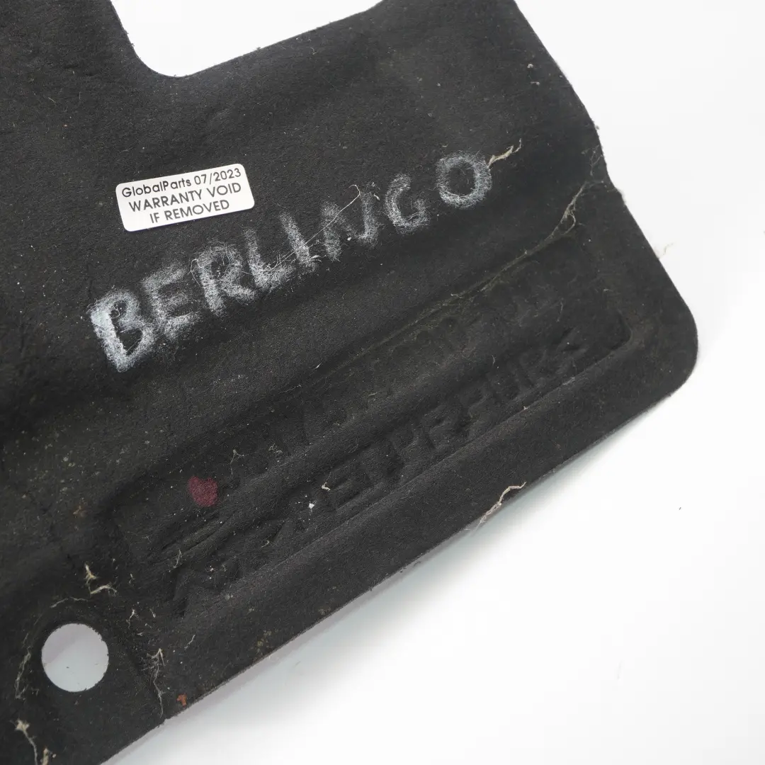 Citroen Berlingo Capó Panel de Aislamiento Acústico Cubierta Capó para con número de pieza 9817514980 Citroen Berlingo Capó Panel de Aislamiento Acústico Cubierta Capó - SKU 9817514980 - Número de pieza 9817514980