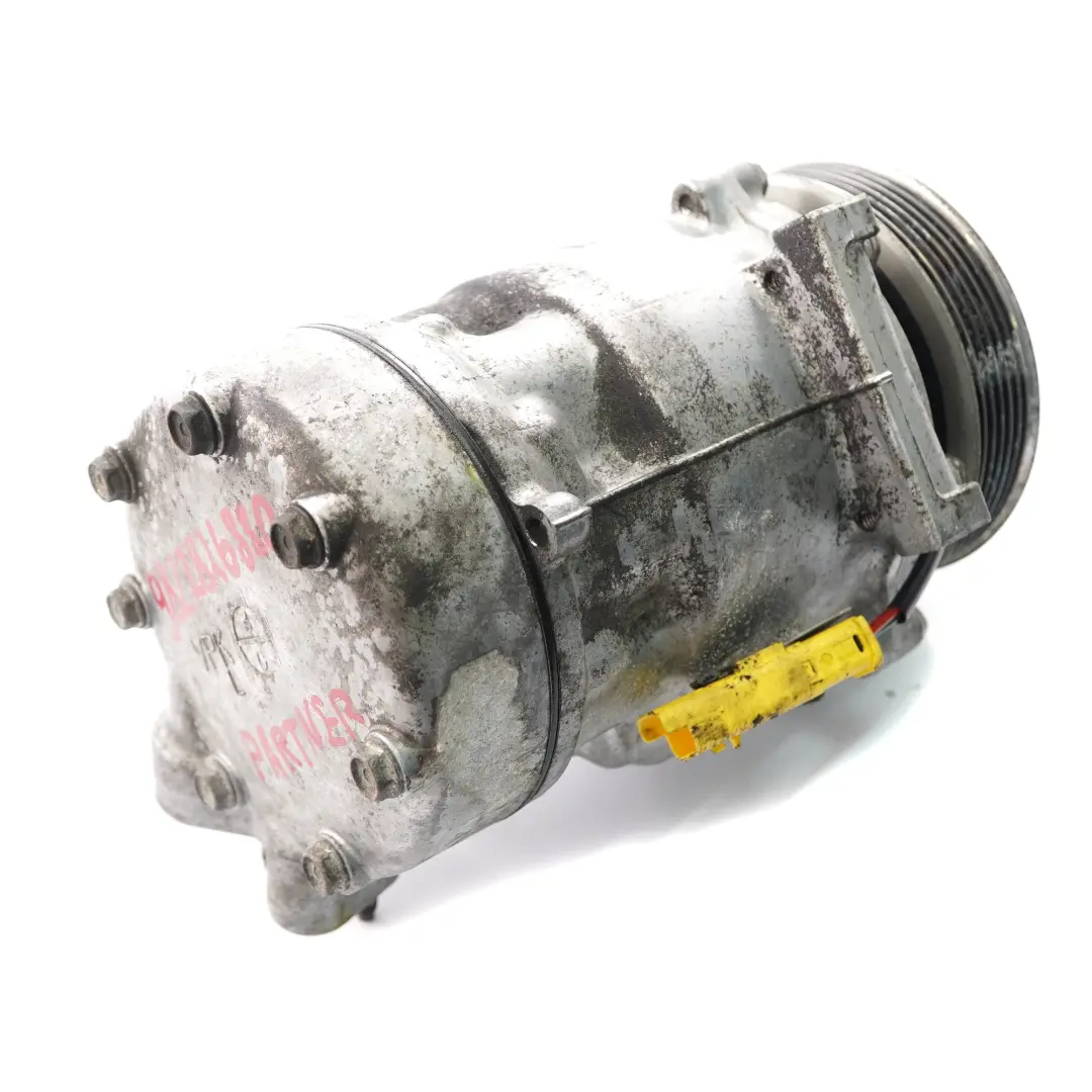 Conditioning Compressor AC Pump to Peugeot Partner 1.6 HDI Air with Part number 9822826880 Peugeot Partner 1.6 HDI Air Conditioning Compressor AC Pump - SKU 9822826880 - Part number 9822826880