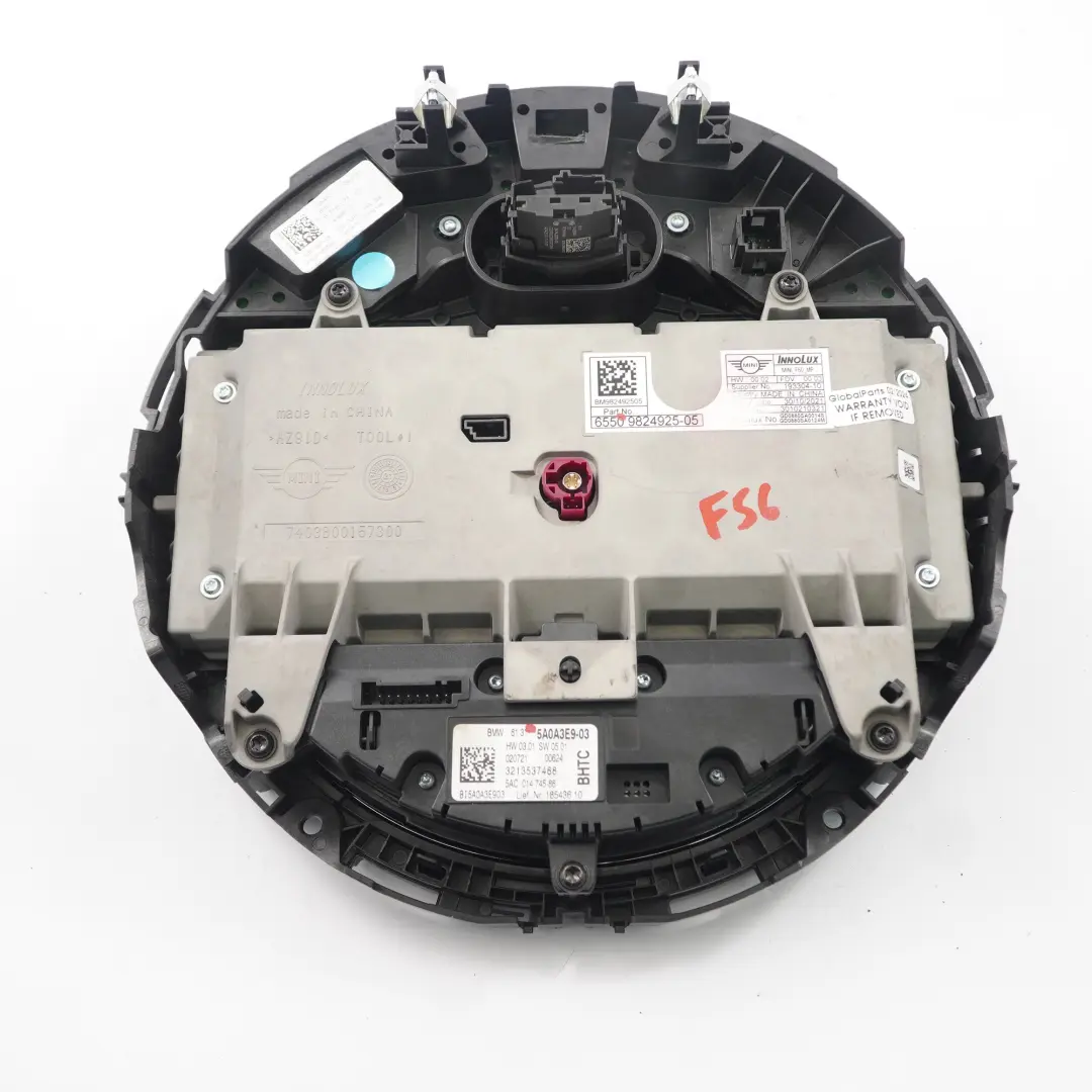 Mini F55 F56 F60 LCI Navigation Touch Screen 8.8" Display Nav Head Unit - SKU 9824925 - Part number 9824925