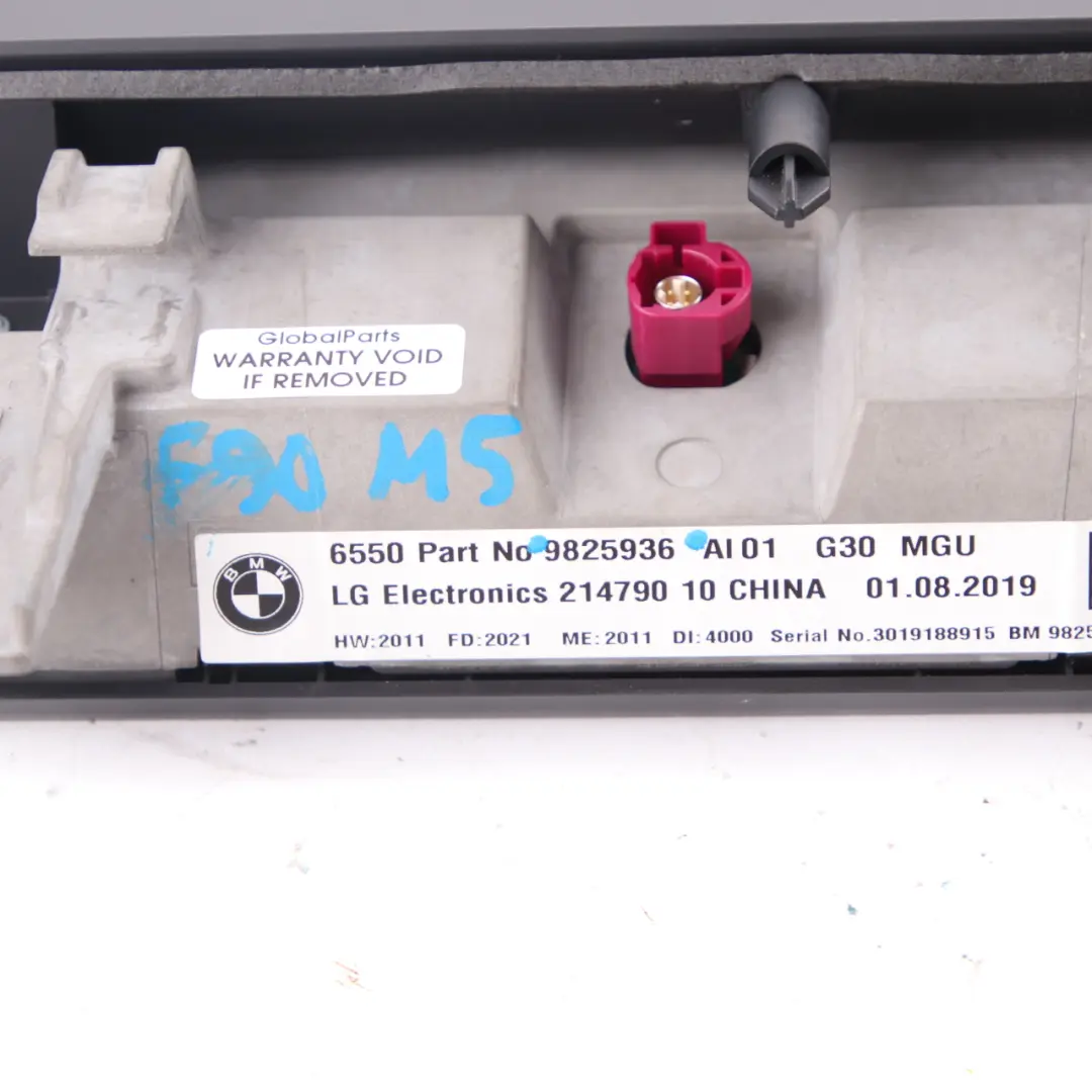 Dashboard Monitor BMW F90 M5 G30 Onboard Central Display Screen 10,25" to with Part number 9825936 Dashboard Monitor BMW F90 M5 G30 Onboard Central Display Screen 10,25" - SKU 9825936 - Part number 9825936