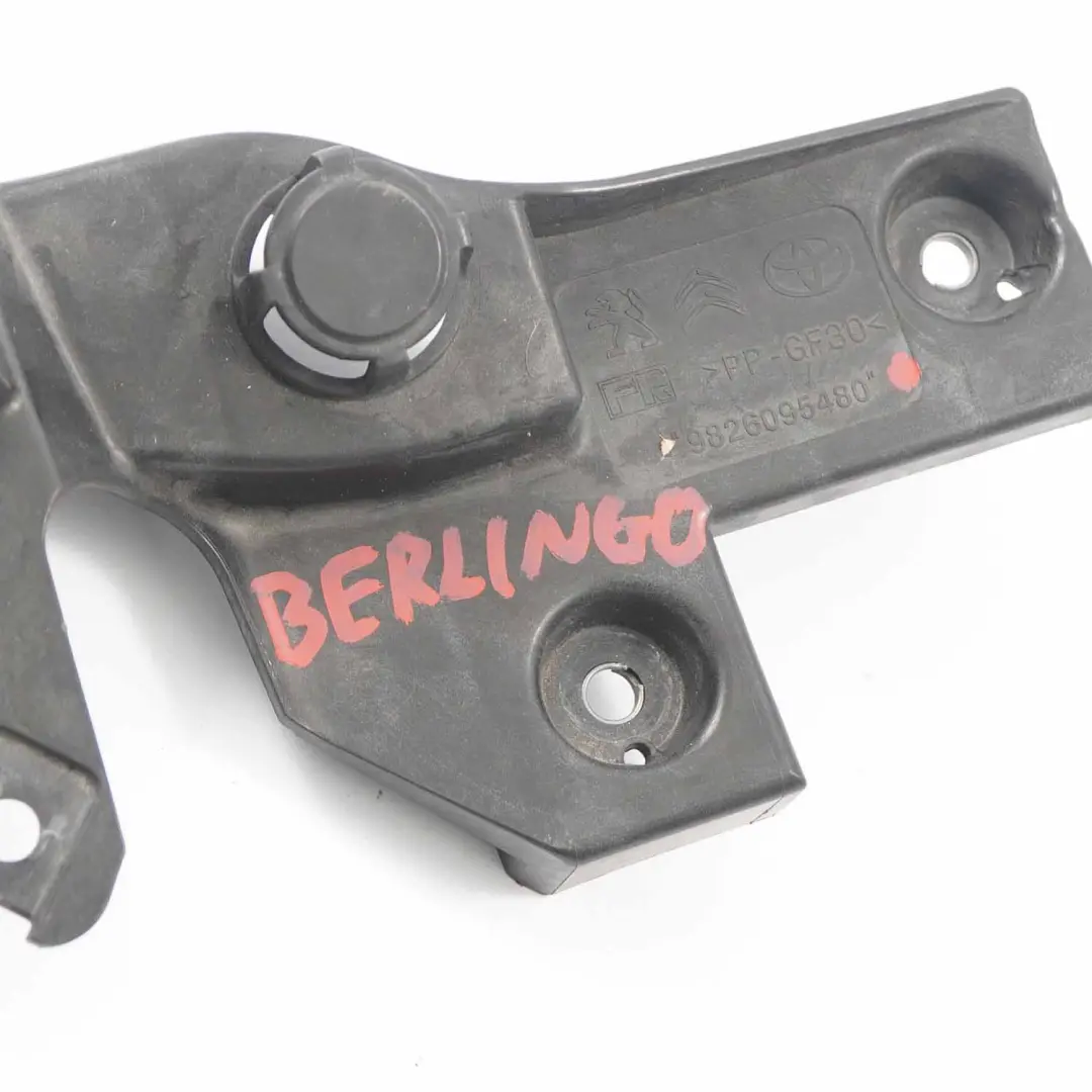 Headlight Bracket Berlingo Vivaro Proace Bumper Mount Front Right O/S to with Part number 9826095480 Headlight Bracket Berlingo Vivaro Proace Bumper Mount Front Right O/S - SKU 9826095480 - Part number 9826095480