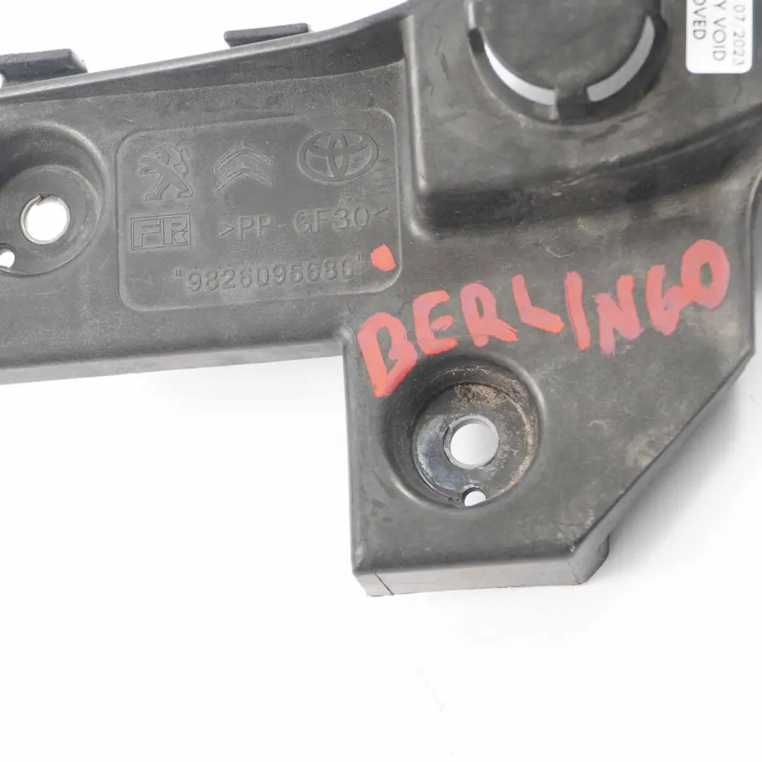  Headlight Bracket Berlingo Vivaro Proace Bumper Mount Front Left N/S - SKU 9826095680 - Part number 9826095680