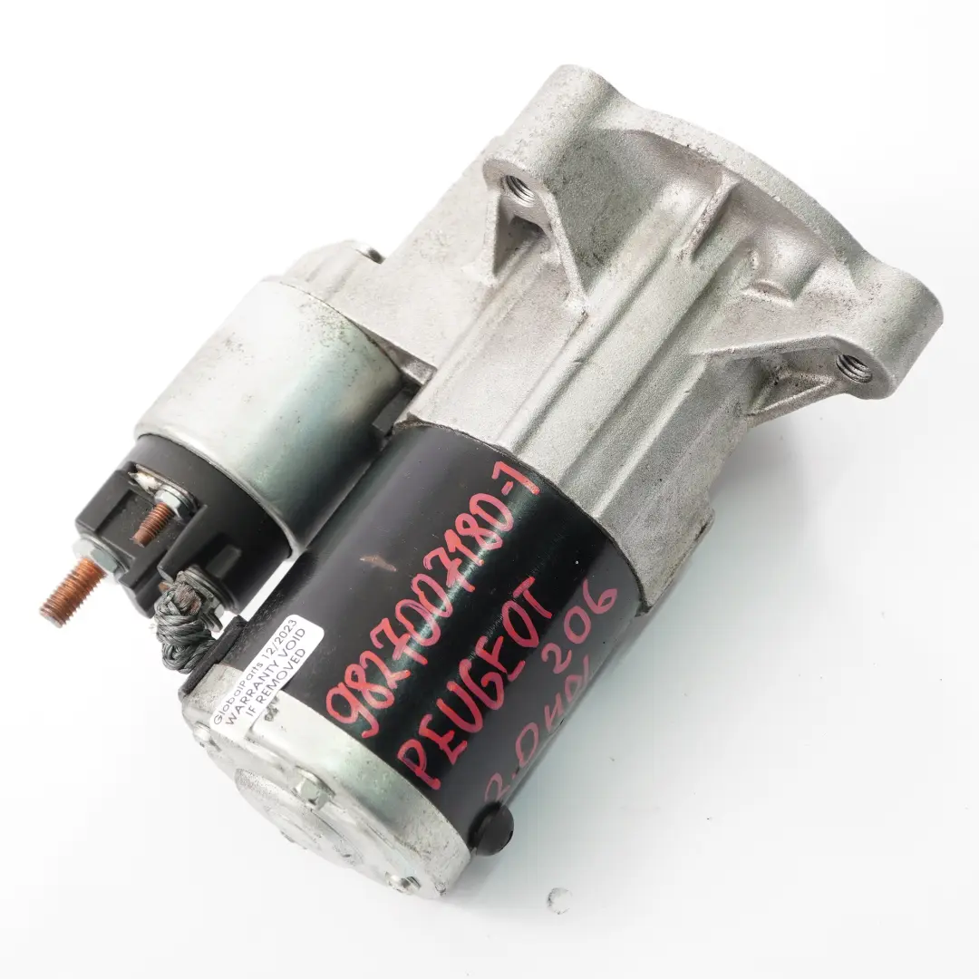 Peugeot 206 2.0 HDI Diesel Engine Starter Motor - SKU 9827007180-1 - Part number 9827007180