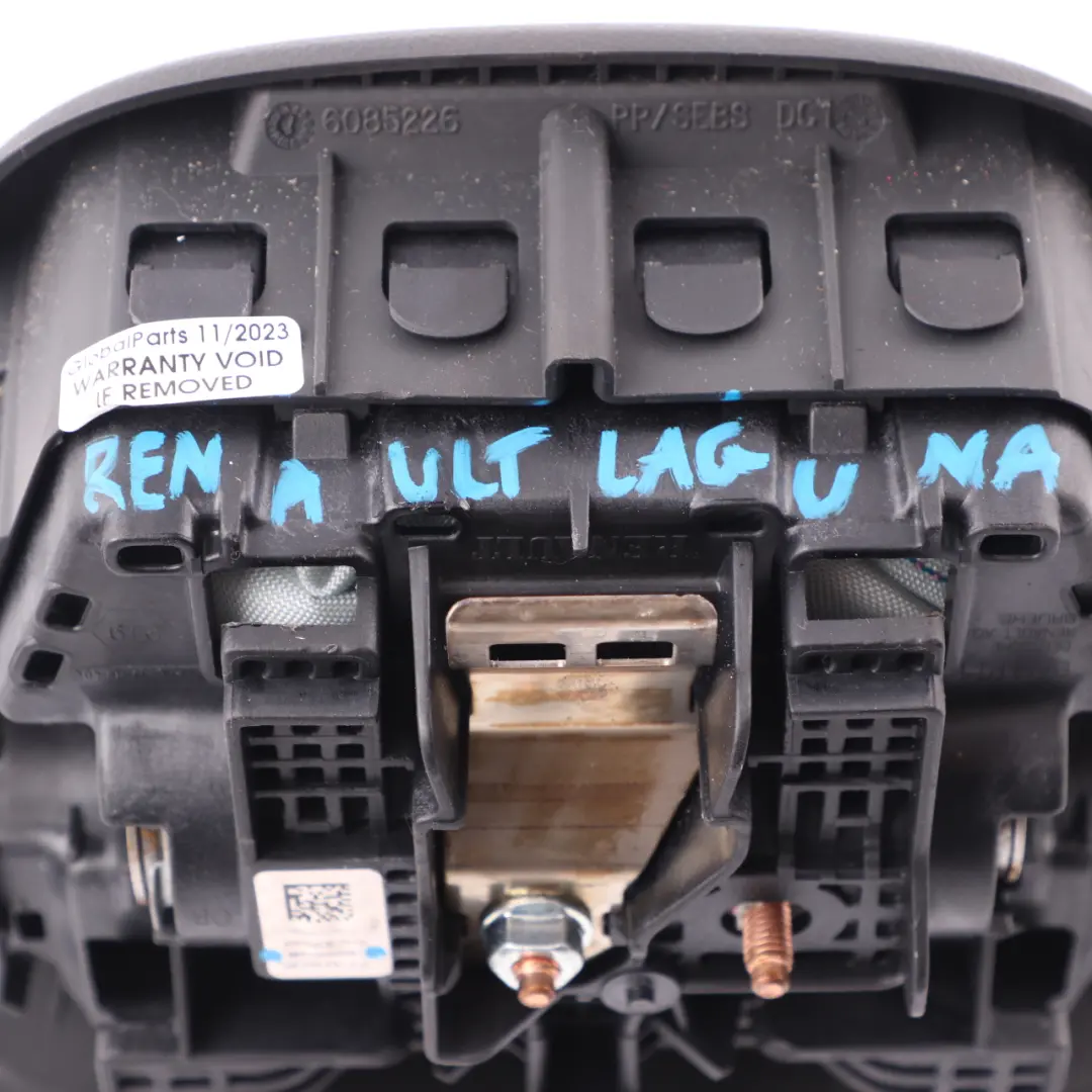 Renault Laguna 3 Steering Wheel Air Bag Driver Module Airbag Black - SKU 985100002R - Part number 985100002R