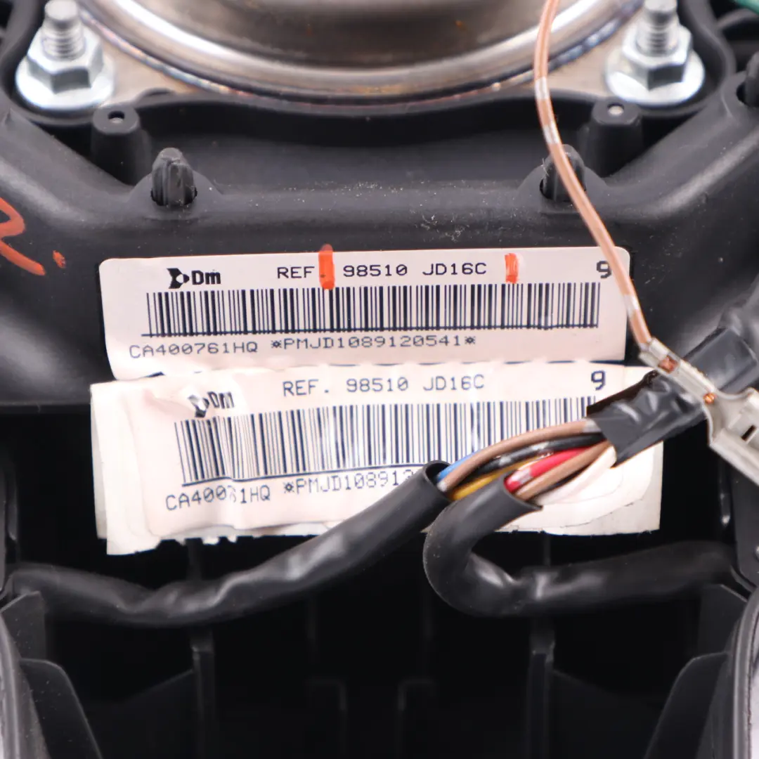 Quashqai J10 MK1 Steering Wheel Air Bag Driver Module Airbag to Nissan with Part number 98510JD16C Nissan Quashqai J10 MK1 Steering Wheel Air Bag Driver Module Airbag - SKU 98510JD16C - Part number 98510JD16C