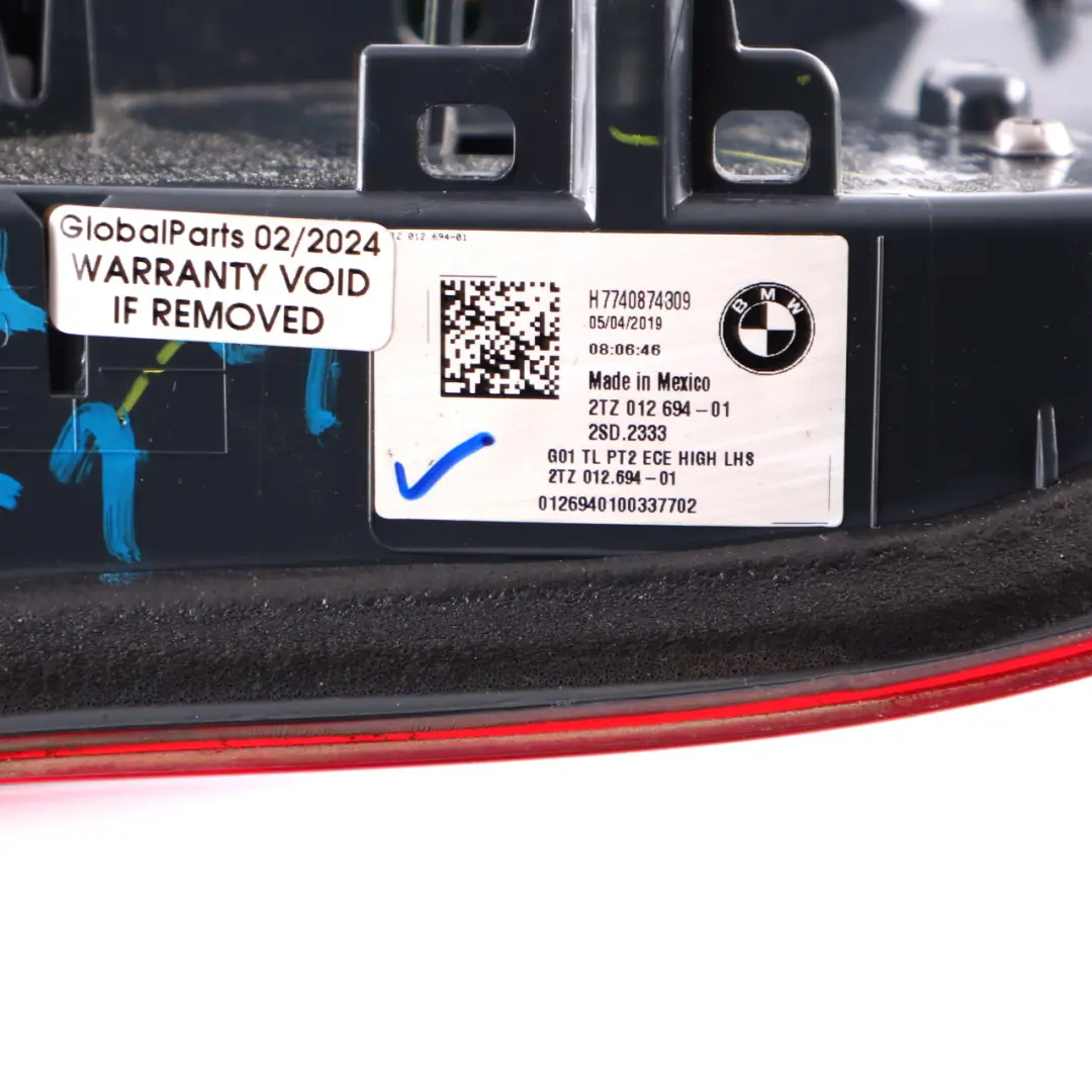 BMW X3 G01 Rücklicht LED Lampe Im Kofferraum Deckel Heckklappe Links - SKU 9853377 - Teilenummer 9853377