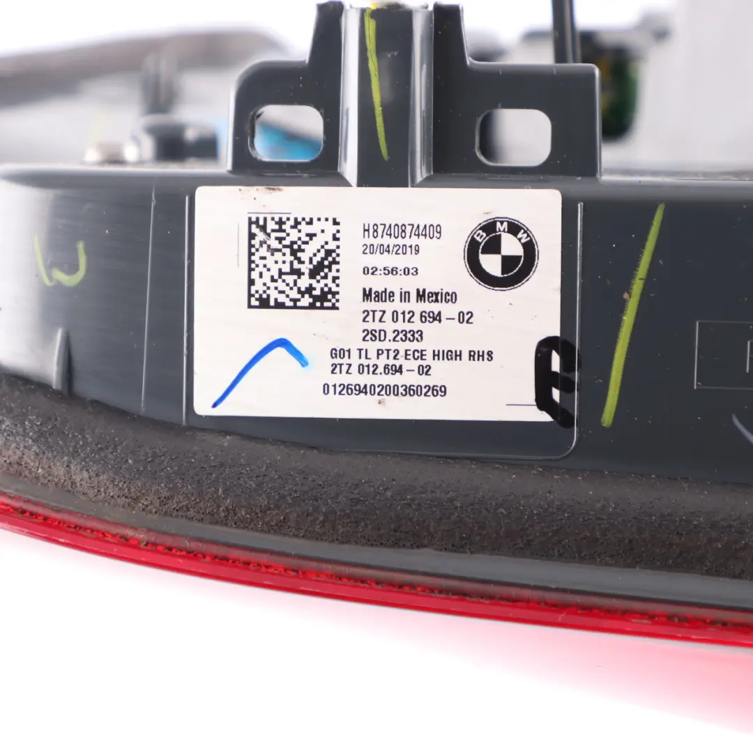 Light LED Lamp In Trunk Lid Boot Tailgate Right O/S to BMW X3 G01 Rear with Part number 9853378 BMW X3 G01 Rear Light LED Lamp In Trunk Lid Boot Tailgate Right O/S - SKU 9853378 - Part number 9853378