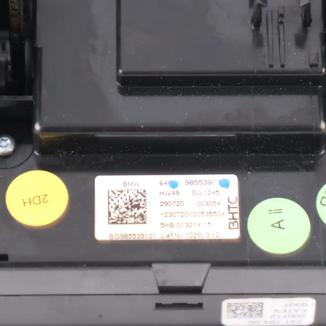 BMW F40 Automatic Air Conditioning A/C Control Panel High Hazard - SKU 9855391 - Part number 9855391