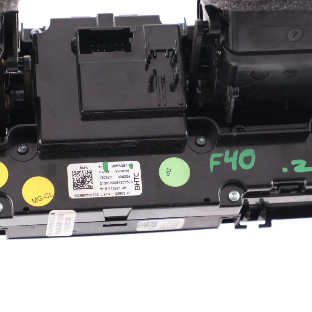 Control Panel BMW F40 Automatic Air Conditioning High Seat Heating Air Vents to Air with Part number 9889951 Air Control Panel BMW F40 Automatic Air Conditioning High Seat Heating Air Vents - SKU 9855397 - Part number 9889951