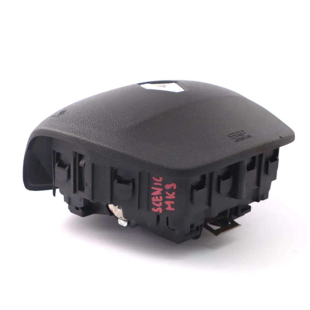 Renault Scenic 3 Steering Wheel Air Module Driver Side Black - SKU 985701921R - Part number 985701921R