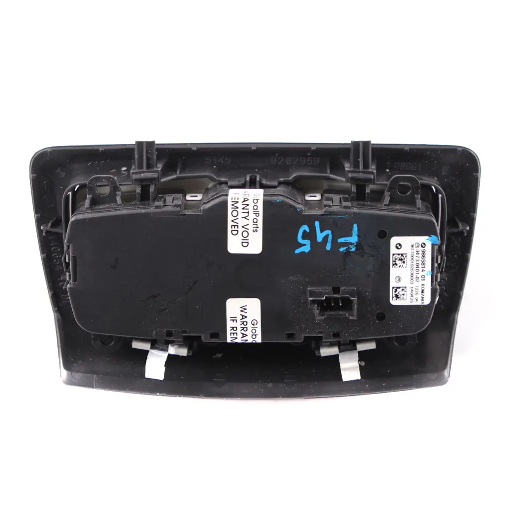 Panel Sterowania Przełącznik Świateł Czarny do BMW F15 F45 F46 o numerze 9865814 BMW F15 F45 F46 Panel Sterowania Przełącznik Świateł Czarny - SKU 9865814 - Numer Części 9865814