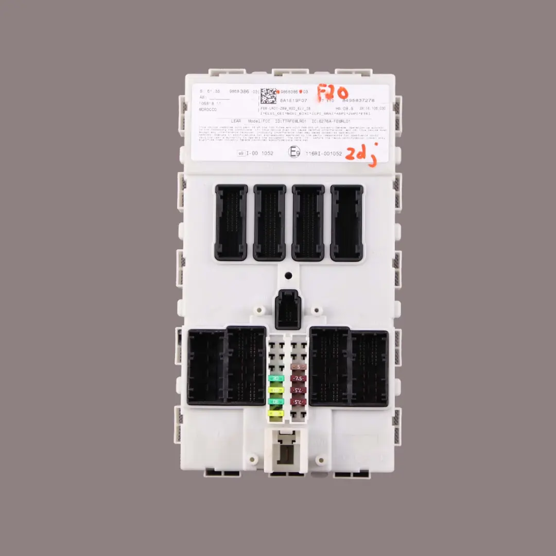 Módulo Electrónico Delantero Unidad Control FEM para BMW F20 F21 F22 F30 F32 con número de pieza 9868386 BMW F20 F21 F22 F30 F32 Módulo Electrónico Delantero Unidad Control FEM - SKU 9868386 - Número de pieza 9868386