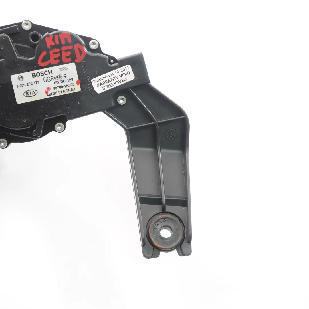 Wiper Motor Window Tailgate Mechanism to Kia Ceed 1 Hatchback Rear with Part number 987001H000 Kia Ceed 1 Hatchback Rear Wiper Motor Window Tailgate Mechanism - SKU 987001H000 - Part number 987001H000