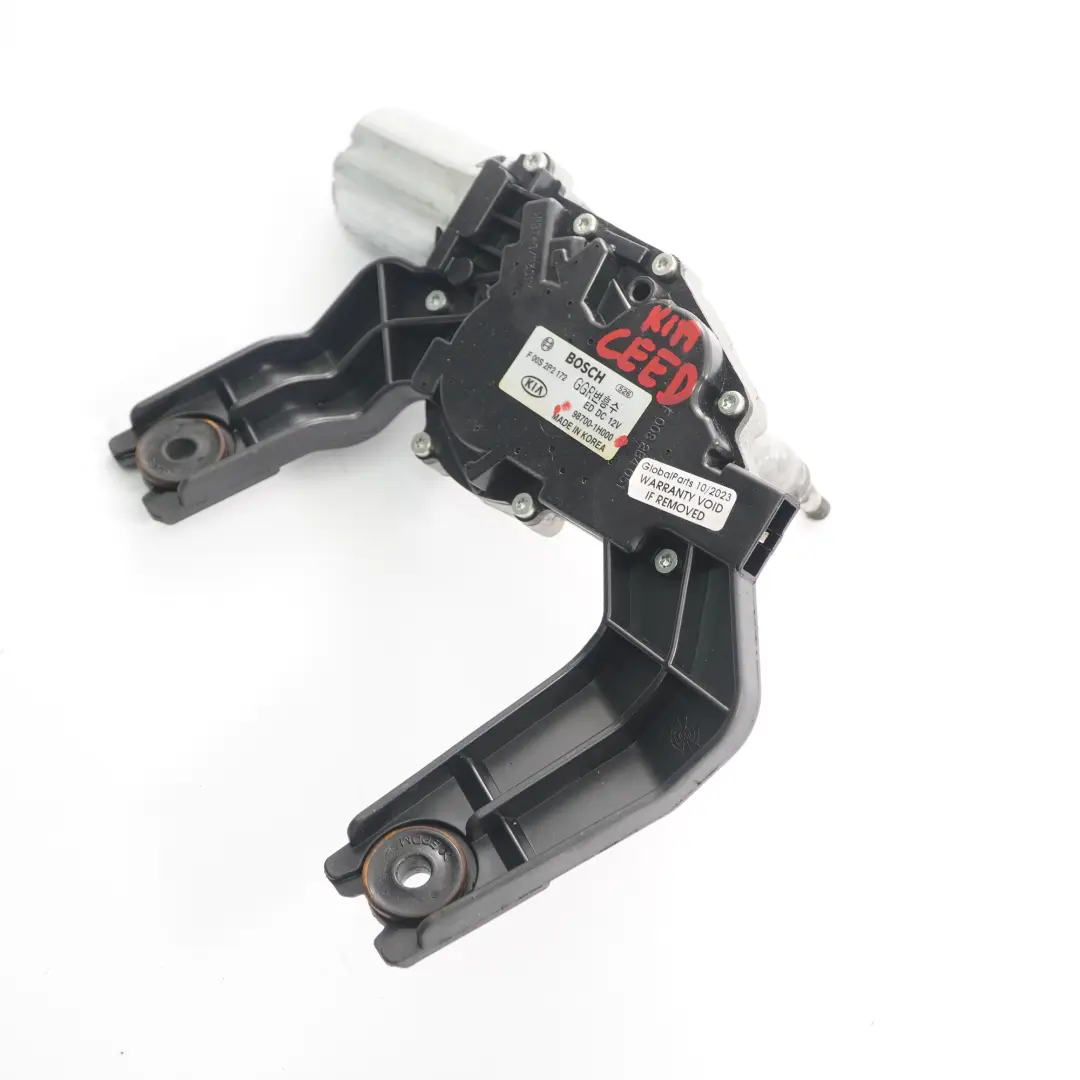 Fließheck Heck scheiben wischer Motor Fenster Heckklappe für Kia Ceed 1 mit Teilenummer 987001H000 Kia Ceed 1 Fließheck Heck scheiben wischer Motor Fenster Heckklappe - SKU 987001H000 - Teilenummer 987001H000