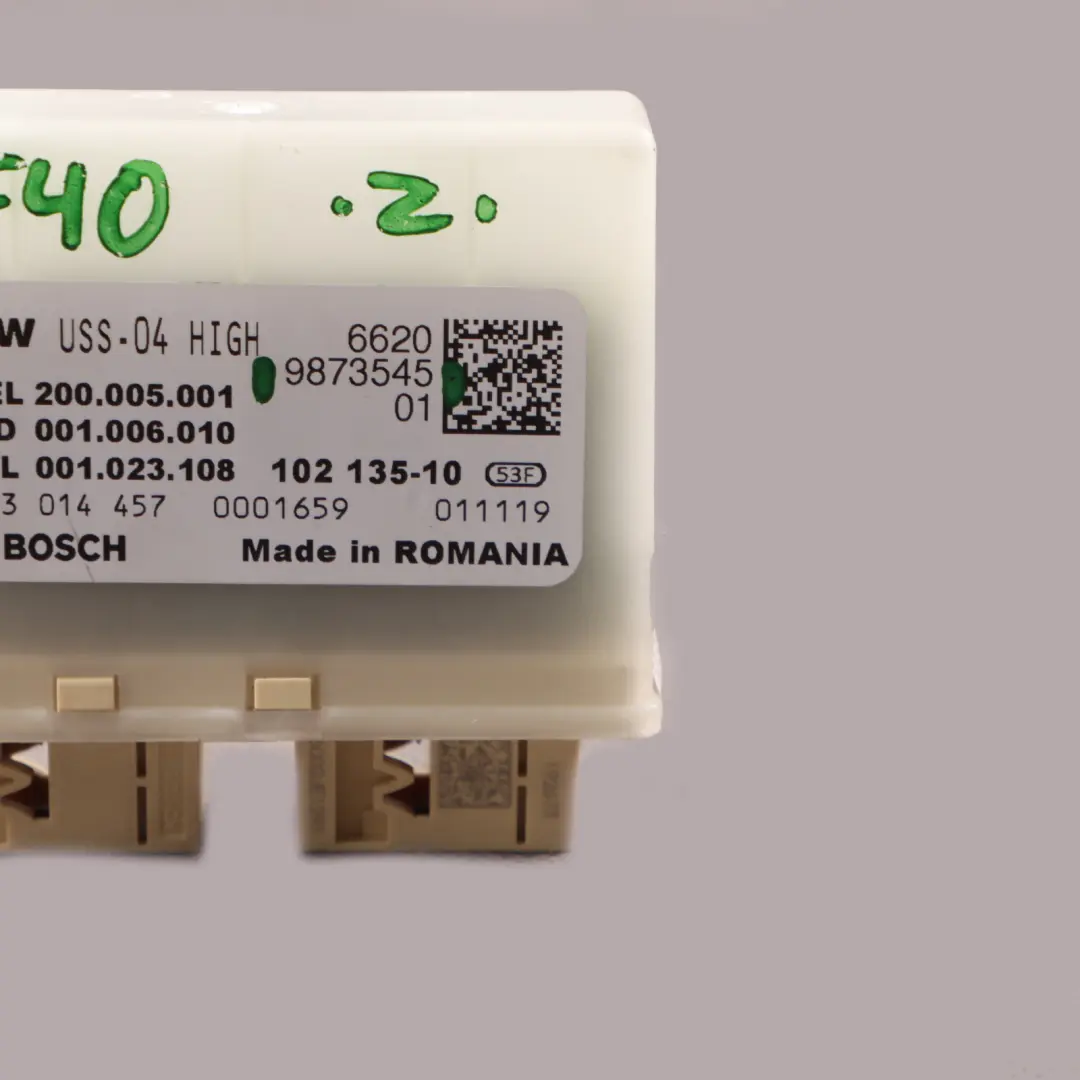 PDC Módulo BMW F40 G20 G21 Asistente de Aparcamiento Módulo ECU para con número de pieza 9873545 PDC Módulo BMW F40 G20 G21 Asistente de Aparcamiento Módulo ECU - SKU 9873545 - Número de pieza 9873545