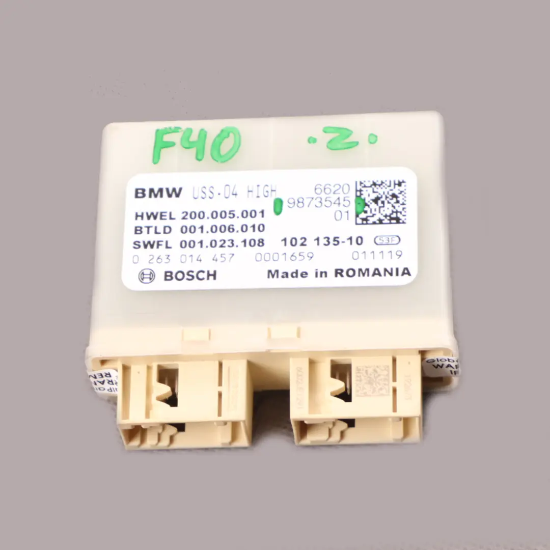 PDC Module BMW F40 G20 G21 Parking Assistant Module de contrôle pour à propos du numéro de pièce 9873545 PDC Module BMW F40 G20 G21 Parking Assistant Module de contrôle - SKU 9873545 - Numéro de pièce 9873545