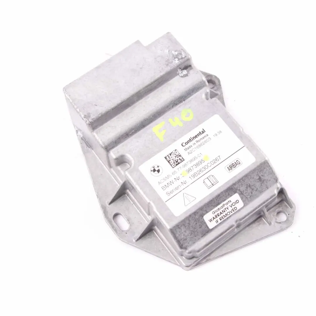 Sicherheits Steuergerät Air Module ECU Continental für BMW F40 mit Teilenummer 9873895 BMW F40 Sicherheits Steuergerät Air Module ECU Continental - SKU 9873895 - Teilenummer 9873895