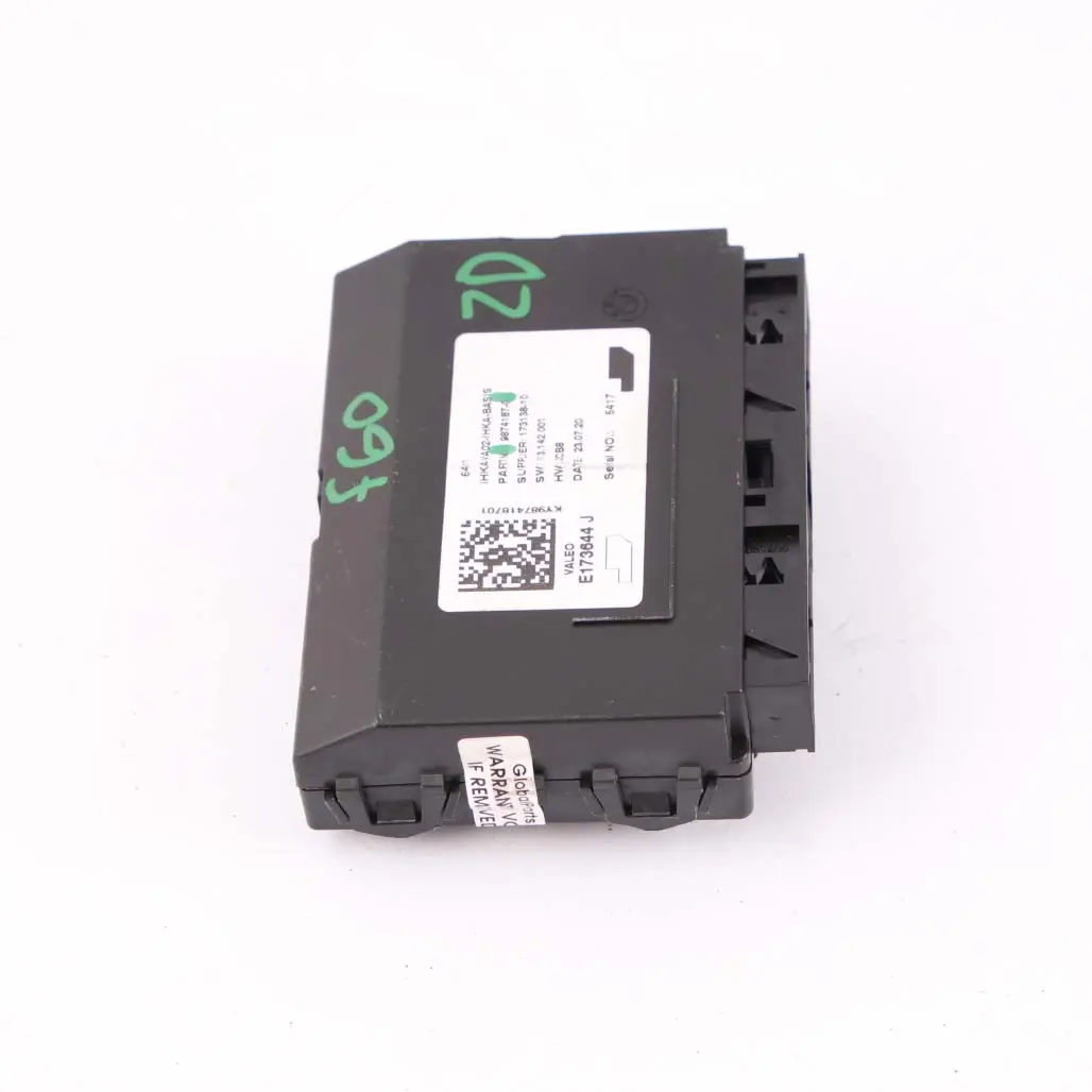 Air Conditioning Unit BMW F20 F30 F31 Mini F56 F60 Control Unit Module - SKU 9874187 - Part number 9311850