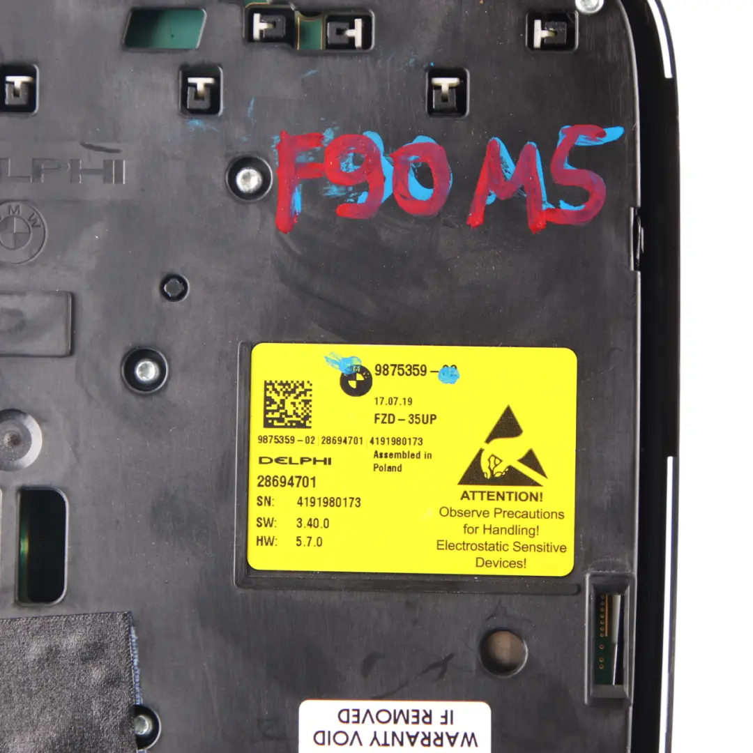 Roof Light BMW G20 G21 G30 Switch Unit Control Headliner Module Black to with Part number 9875359 Roof Light BMW G20 G21 G30 Switch Unit Control Headliner Module Black - SKU 9875359 - Part number 9875359