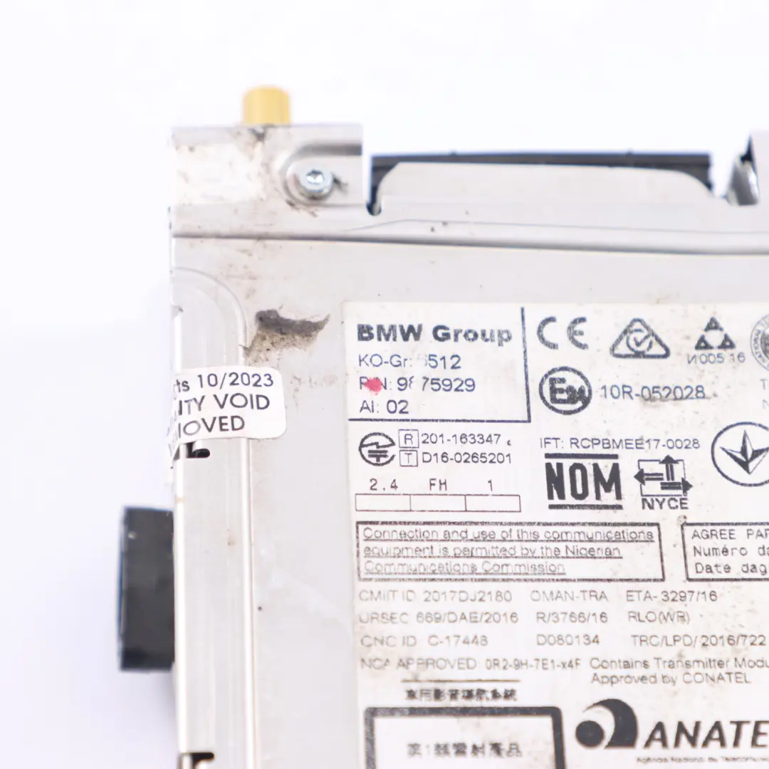 BMW F20 F21 F22 F23 LCI DAB Module commande l'unité centrale navigation - SKU 9875929 - Numéro de pièce 9875929
