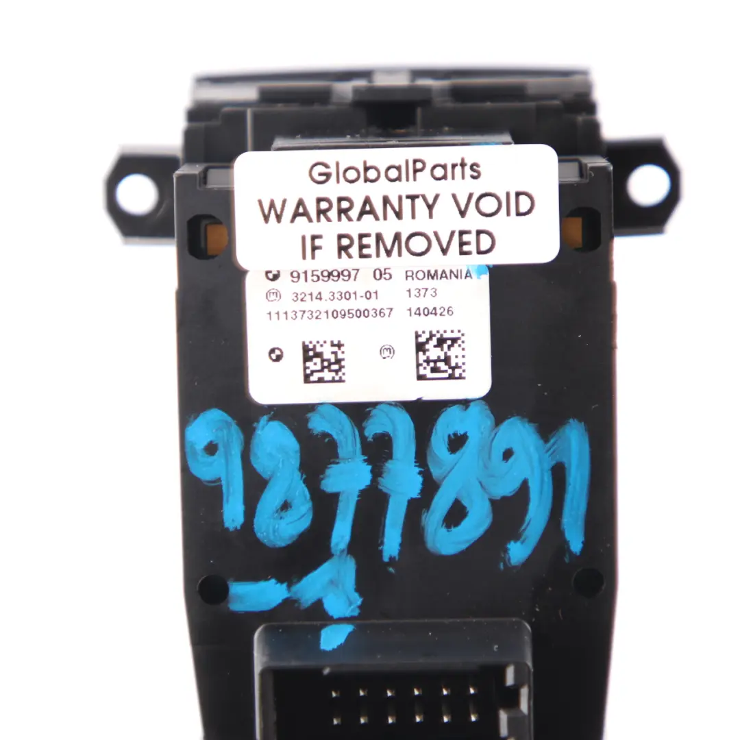 Parking Brake Button Auto-Hold Switch Unit 9159997 to BMW F01 F07 X5 F15 with Part number 9877891 BMW F01 F07 X5 F15 Parking Brake Button Auto-Hold Switch Unit 9159997 - SKU 9877891-1 - Part number 9877891