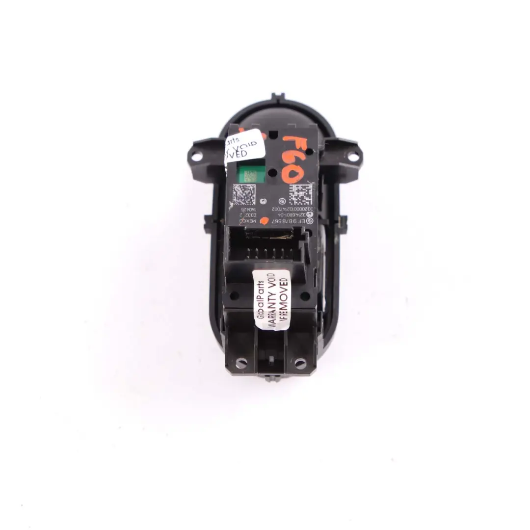 Switch Parking Brake Button Trim Black to Mini F54 F60 with Part number 9878667 Mini F54 F60 Switch Parking Brake Button Trim Black - SKU 9878667 - Part number 9878667