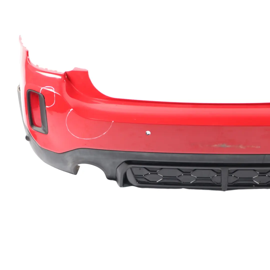 Bumper Rear Trim Panel JCW PDC Complete Chili Red - 851 to Mini F60 LCI Countryman with Part number 9880360 Mini F60 LCI Countryman Bumper Rear Trim Panel JCW PDC Complete Chili Red - 851 - SKU 9880360-CHRED1 - Part number 9880360