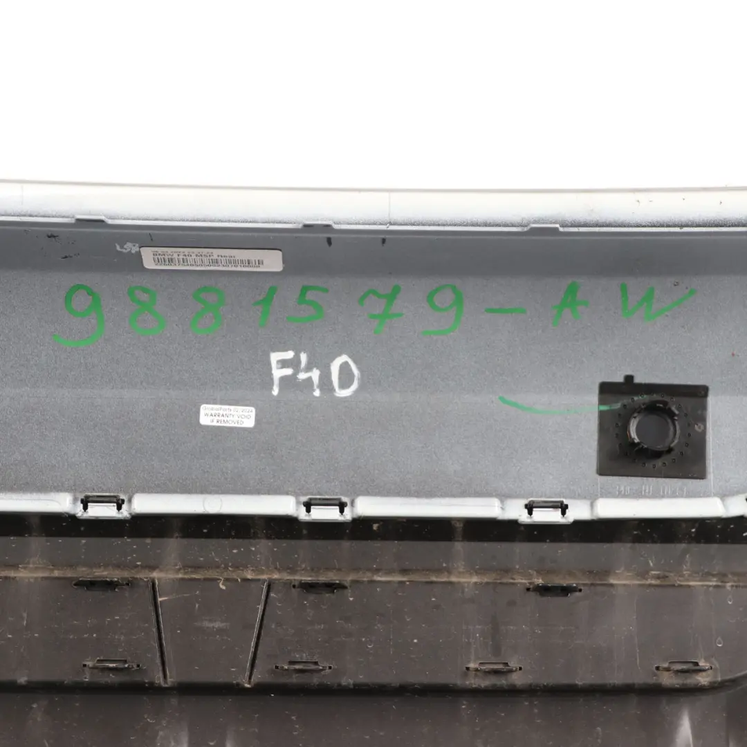 Bumper M Sport Trim Panel PDC Alpinweiss Alpine White 3 - 300 to BMW F40 Rear with Part number 9881579 BMW F40 Rear Bumper M Sport Trim Panel PDC Alpinweiss Alpine White 3 - 300 - SKU 9881579-AW - Part number 9881579