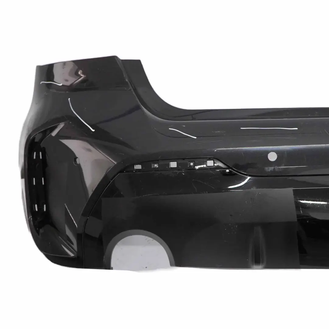 Bumper M Sport Trim Panel PDC Black Sapphire Metallic - 475 to BMW F40 Rear with Part number 9881579 BMW F40 Rear Bumper M Sport Trim Panel PDC Black Sapphire Metallic - 475 - SKU 9881579-BS - Part number 9881579
