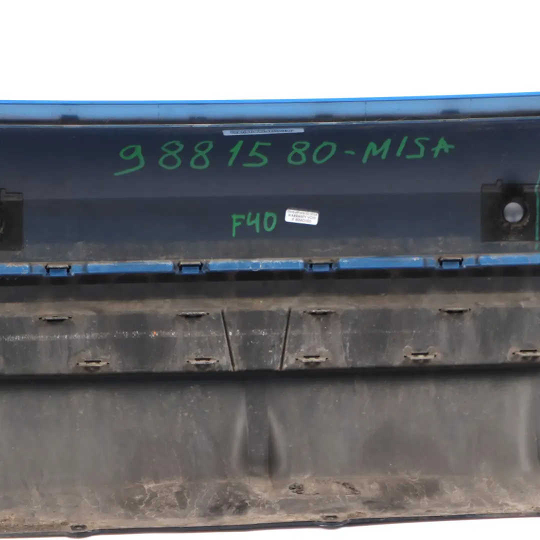 BMW F40 Rear Bumper M Sport Trim Panel PDC Misano Blue Metallic - C1D - SKU 9881580-MISA - Part number 9881580