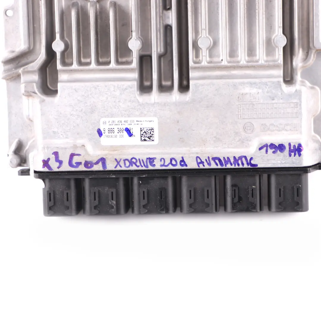 20dX B47D 190HP Engine Control Unit ECU DDE to BMW G20 320d G30 520d X3 G01 with Part number 9886300 BMW G20 320d G30 520d X3 G01 20dX B47D 190HP Engine Control Unit ECU DDE - SKU 9886300 - Part number 9886300