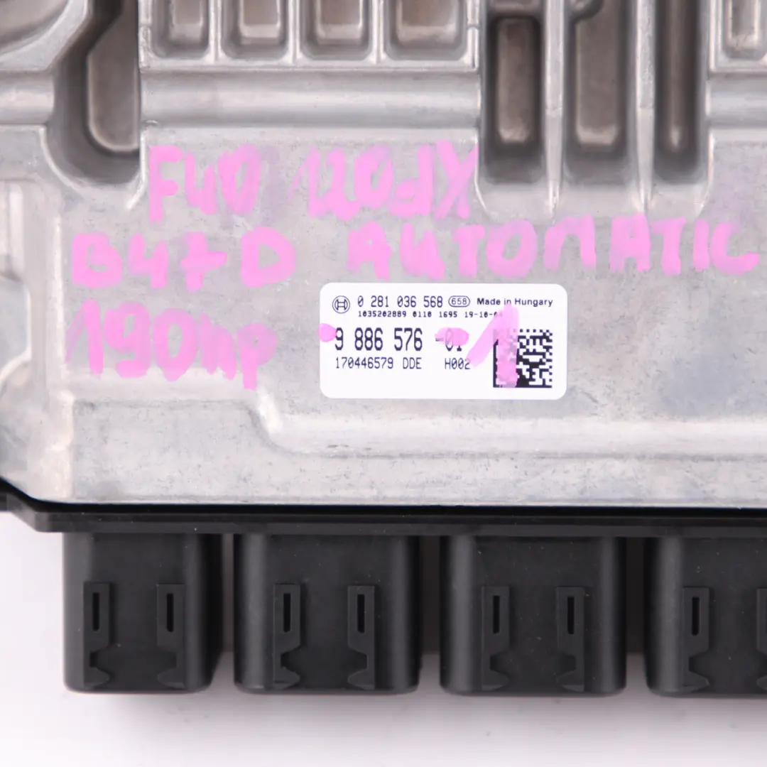 BMW F40 120dX B47D 190HP Engine Control ECU KIT DME BDC Key Automatic - SKU 9886576-1 - Part number 9886576