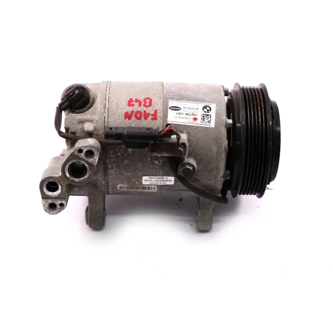 Aire acondicionado Aire acondicionado Compresor 9384630 para BMW F10 F11 LCI G30 G31 con número de pieza 9890655 BMW F10 F11 LCI G30 G31 Aire acondicionado Aire acondicionado Compresor 9384630 - SKU 9890655 - Número de pieza 9890655