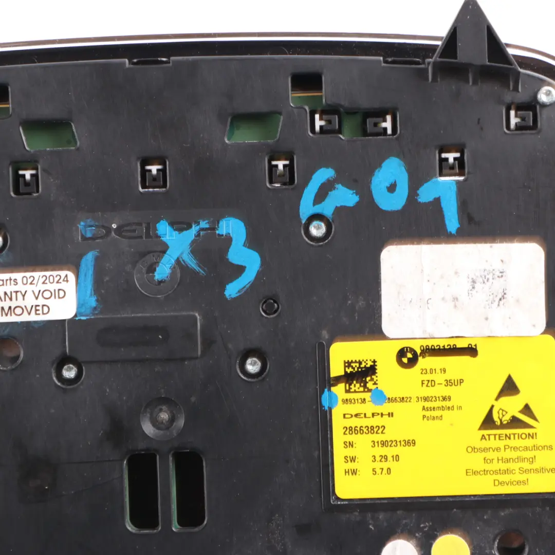  Roof Light BMW G20 G30 X3 G01 Interior Reading Lamp Switch Panel Black - SKU 9893138 - Part number 9893138