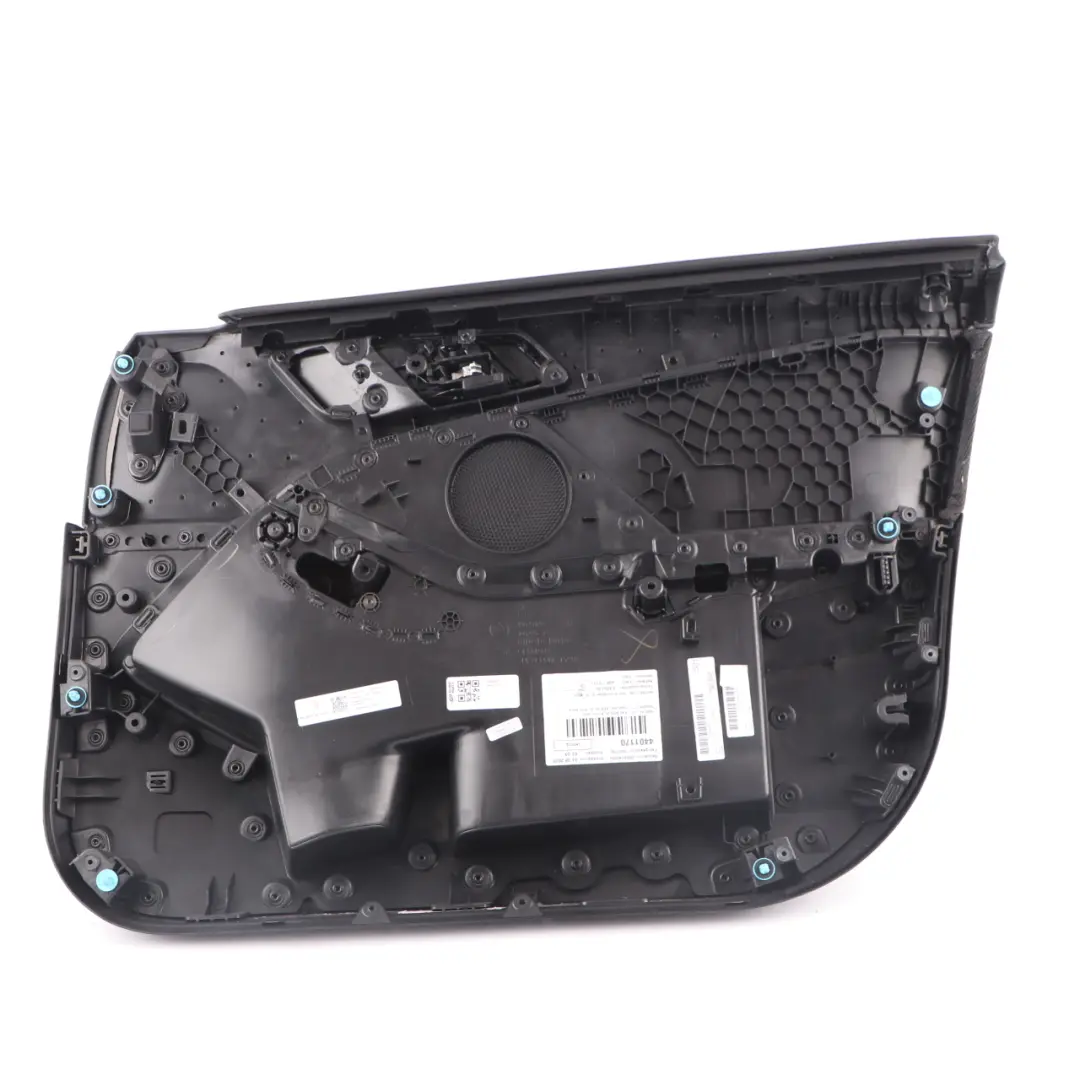 Door Card Front Left N/S Lining Trim Cloth Fabric Grid Anthracite to BMW F40 with Part number 9893801 BMW F40 Door Card Front Left N/S Lining Trim Cloth Fabric Grid Anthracite - SKU 9893801 - Part number 9893801